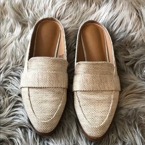 Cream knit mules Size 9